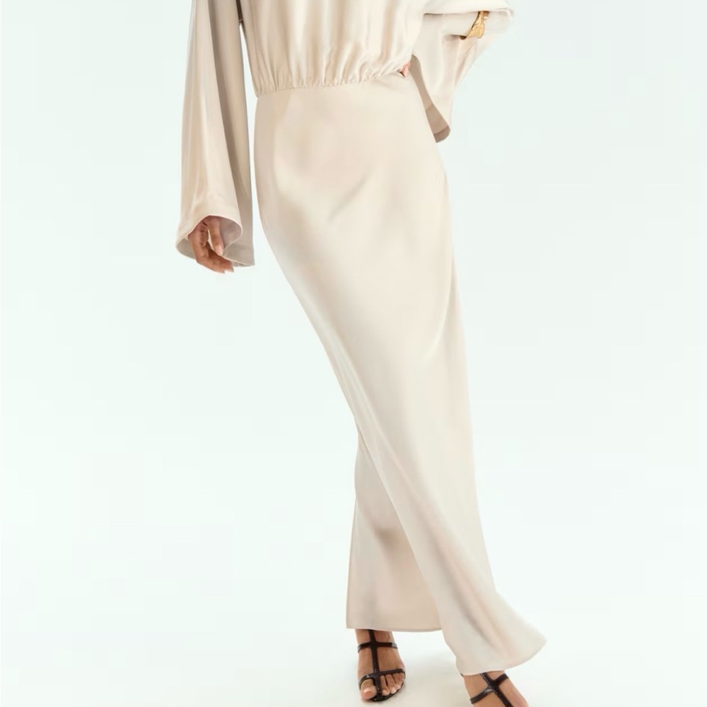 NWT - H&M Elegant Cream Maxi dress